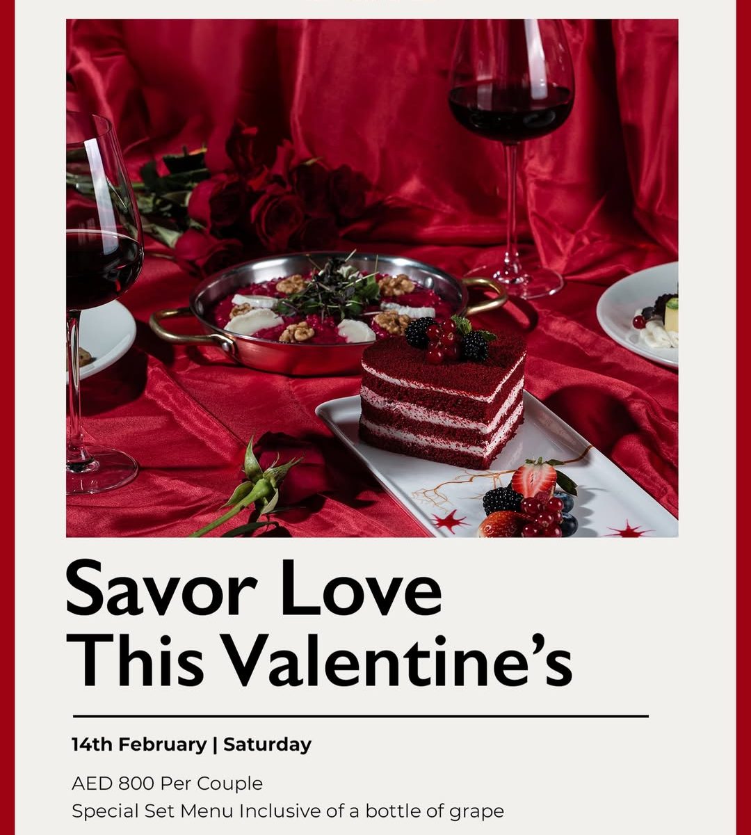 valentines day at babiole dubai