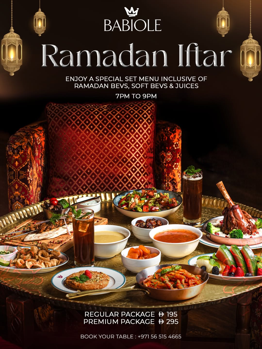 ramadan iftar at babiole dubai